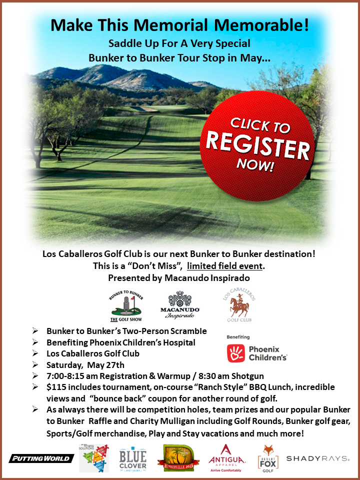 Two Person Scramble Golf Tournament at Los Caballeros Golf Club | Saturday, May 27, 2023