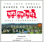 Bunker to Bunker's 18th Annual Toys for Tots Golf Tournament | Trilogy Golf Club | Saturday December 13th, 2025